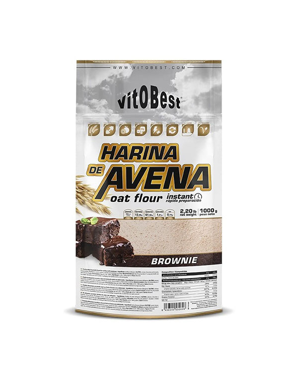 HARINA DE AVENA 1 KG. BROWNIE (Por caja de 12Un)