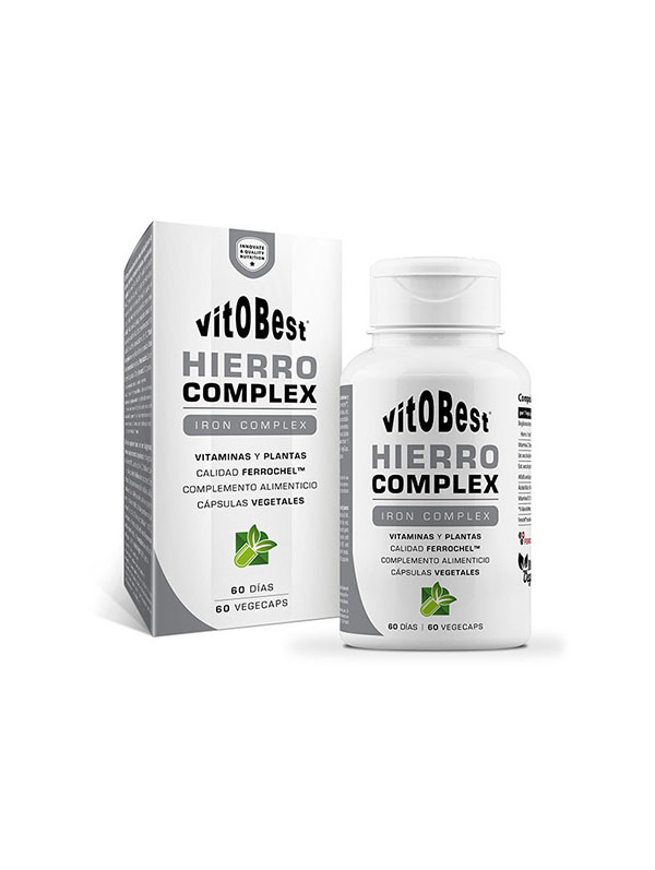 HIERRO COMPLEX 60 Caps.(FERROCHEL+VITAMI+PLANTAS)