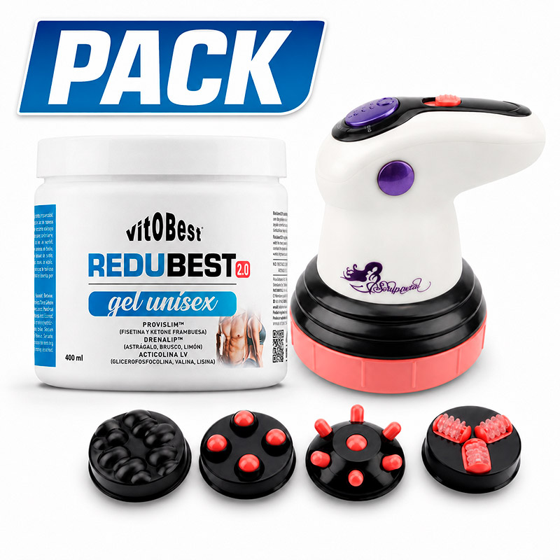 Pack ReduBest Gel Unisex + Masajeador